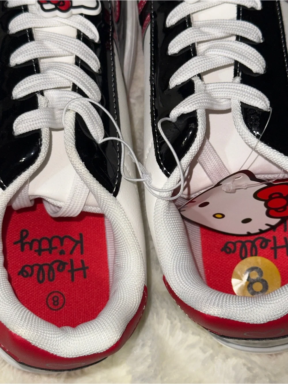 Hello Kitty Kids Red, White & Black Fashion Sneakers